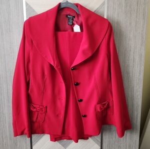Elegant Red Women's Jacket